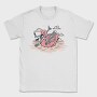 Skeleton Flamingo Floatie, Tricou Barbati (Unisex)