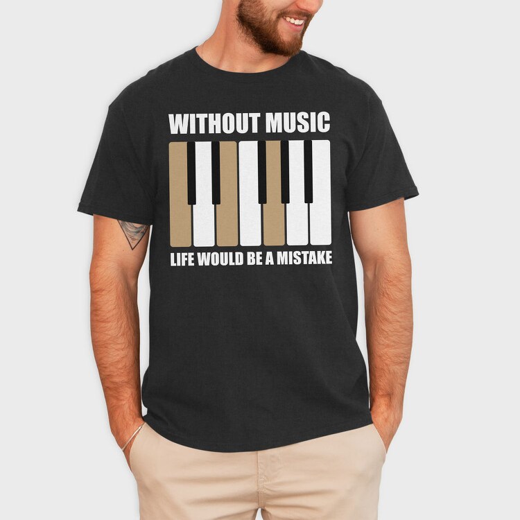 Piano Keys Harmony, Tricou Barbati (Unisex)