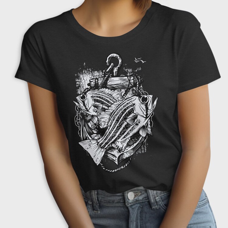 Fishing Anchor Fish, Tricou Femei