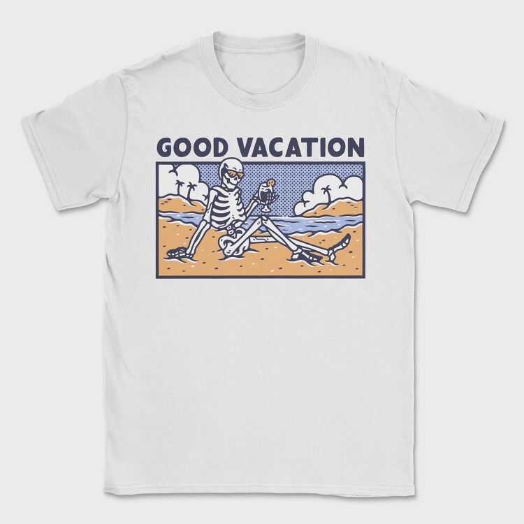 Skeleton Vacation, Tricou Barbati (Unisex)