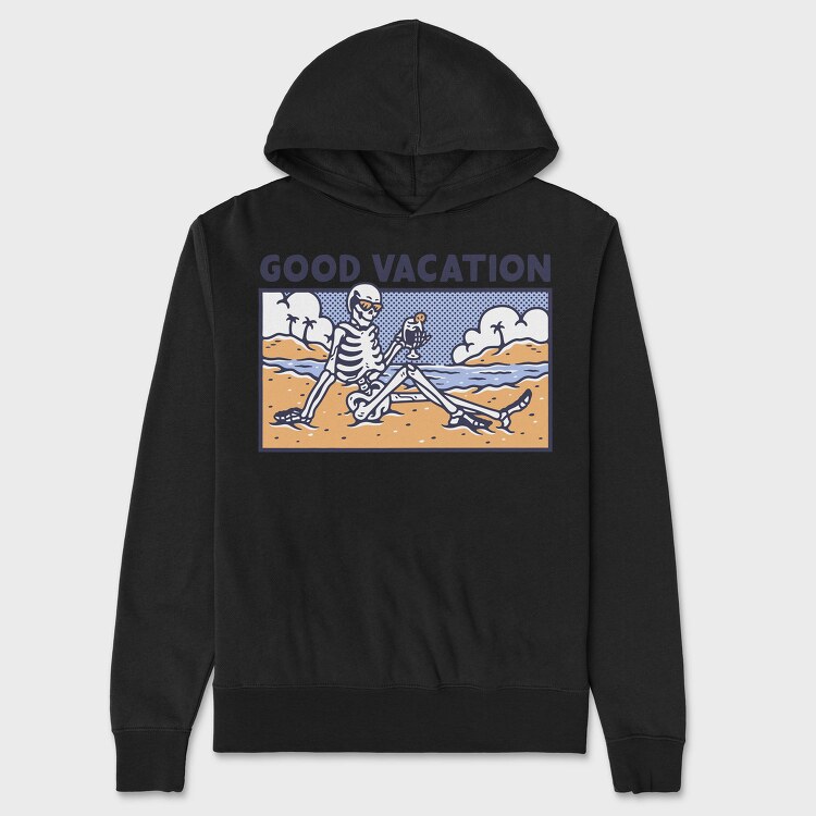 Skeleton Vacation, Hanorac Oversize Barbati (Unisex)
