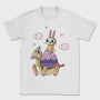 Rabbit On Turtle, Tricou Barbati (Unisex)