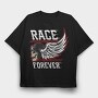 Race Forever, Tricou Oversize Barbati (Unisex)