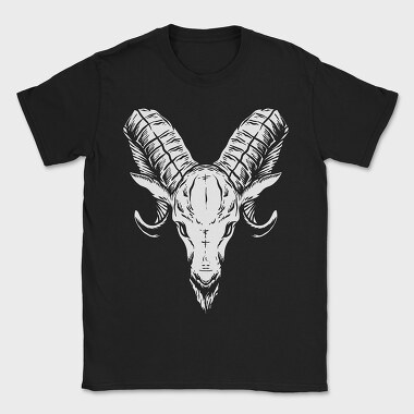 Ram Skull Horns, Tricou Barbati (Unisex)