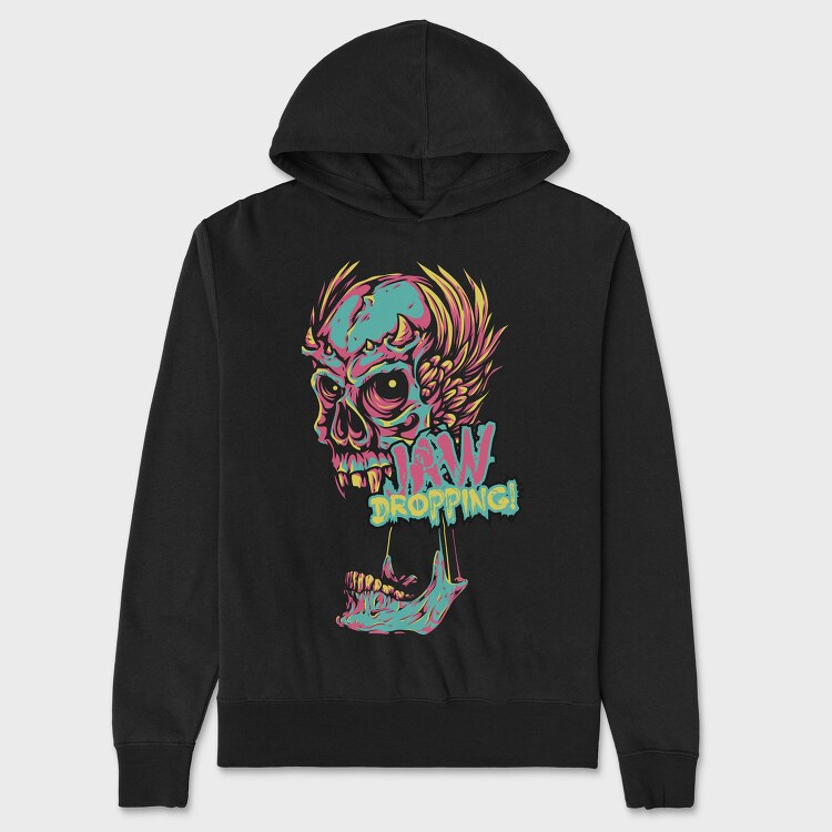 Raw Dropping Skull, Hanorac Oversize Barbati (Unisex)