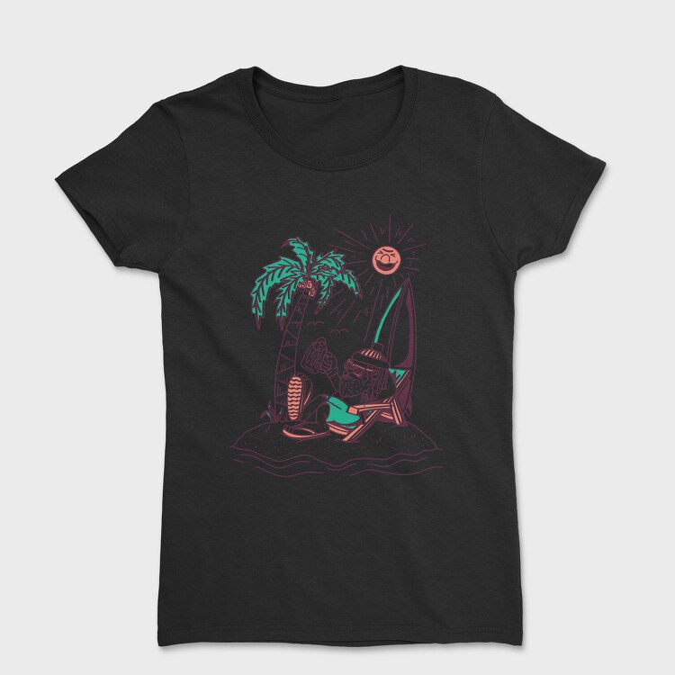 Surfer Santa Beer, Tricou Femei