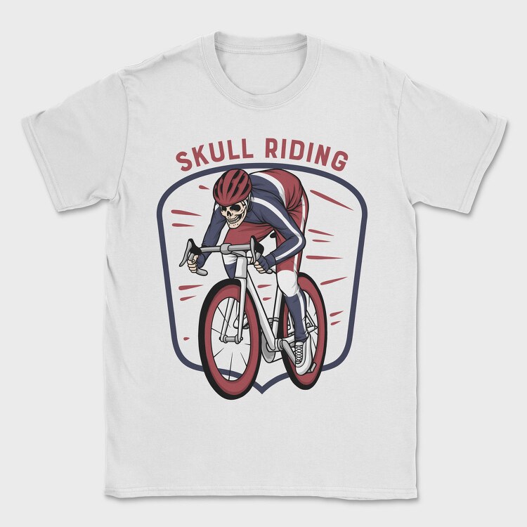 Skull Riding Shield, Tricou Barbati (Unisex)