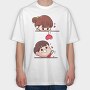 Love Girl Heart, Tricou Oversize Barbati (Unisex)
