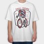 Skull Riding Shield, Tricou Oversize Barbati (Unisex)