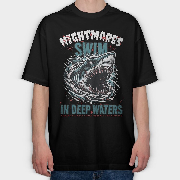Swim in Deep Waters, Tricou Oversize Barbati (Unisex)