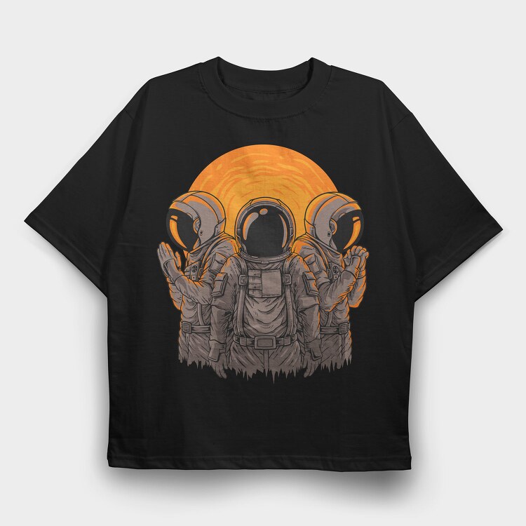 Space Brothers, Tricou Oversize Barbati (Unisex)