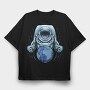 Space Explorer Earth, Tricou Oversize Barbati (Unisex)
