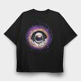 Space Explorer Spin, Tricou Oversize Barbati (Unisex)