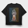Space Rider 1, Tricou Oversize Barbati (Unisex)