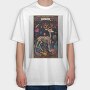 Deer Skeleton Space, Tricou Oversize Barbati (Unisex)