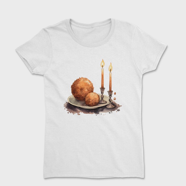 Donuts Candles Glow, Tricou Femei