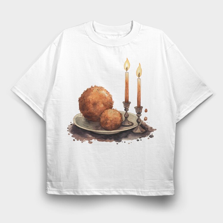 Donuts Candles Glow, Tricou Oversize Barbati (Unisex)