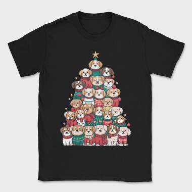 Doodle Dog Tree, Tricou Barbati (Unisex)