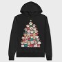 Doodle Dog Tree, Hanorac Oversize Barbati (Unisex)