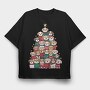 Doodle Dog Tree, Tricou Oversize Barbati (Unisex)