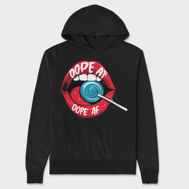 Dope Lips Lollipop, Hanorac Oversize Barbati (Unisex)
