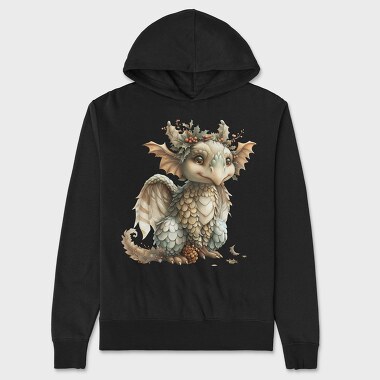 Dragon Holly Christmas, Hanorac Oversize Barbati (Unisex)