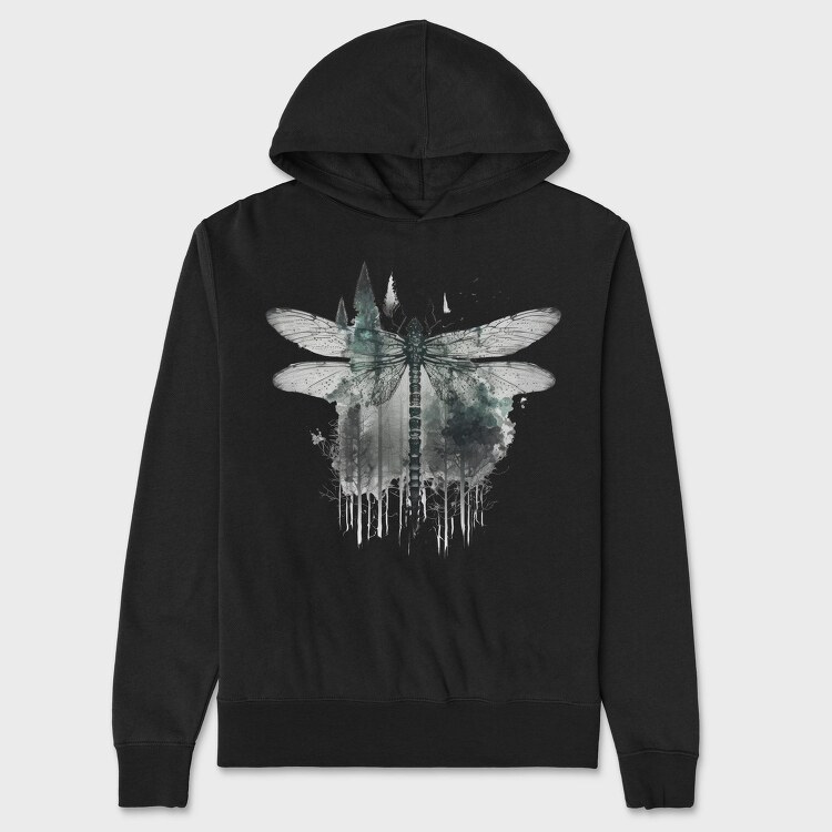 Dragonfly Forest Symphony, Hanorac Oversize Barbati (Unisex)