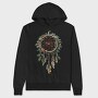 Dreamcatcher Christmas Holly, Hanorac Oversize Barbati (Unisex)