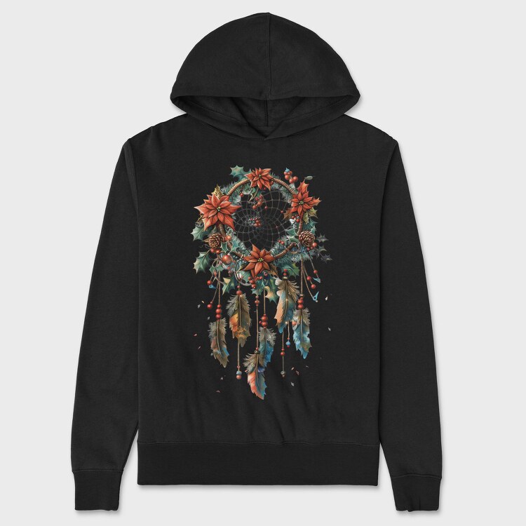 Dreamcatcher Feathers Holly, Hanorac Oversize Barbati (Unisex)