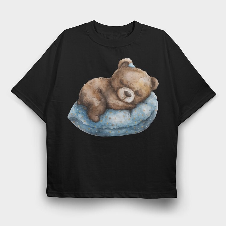 Dreamy Bear Nest, Tricou Oversize Barbati (Unisex)