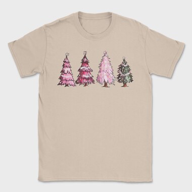 Dreamy Pink Trees Set, Tricou Barbati (Unisex)
