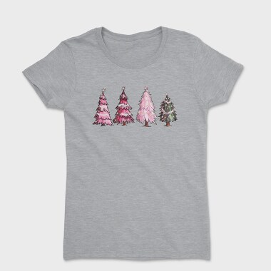 Dreamy Pink Trees Set, Tricou Femei