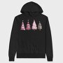 Dreamy Pink Trees Set, Hanorac Oversize Barbati (Unisex)