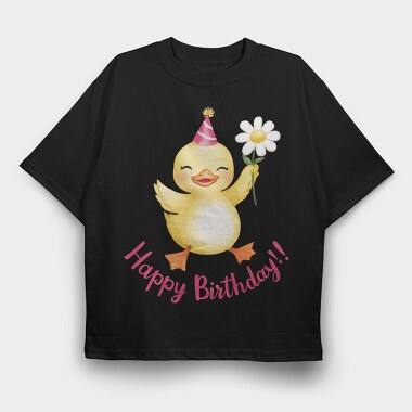 Duck Party Hat, Tricou Oversize Barbati (Unisex)