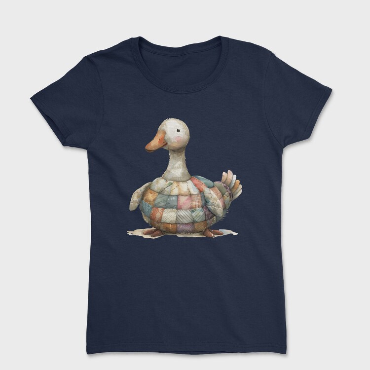 Duck Patchwork Clipart, Tricou Femei