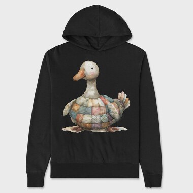 Duck Patchwork Clipart, Hanorac Oversize Barbati (Unisex)