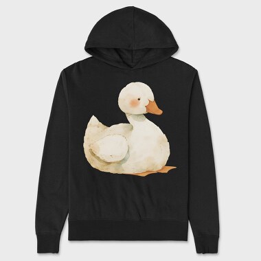 Duck Watercolor, Hanorac Oversize Barbati (Unisex)