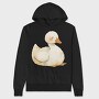 Duck Watercolor, Hanorac Oversize Barbati (Unisex)
