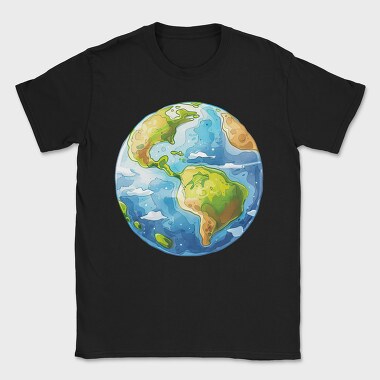 Earth Planet World, Tricou Barbati (Unisex)