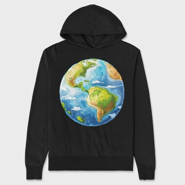 Earth Planet World, Hanorac Oversize Barbati (Unisex)