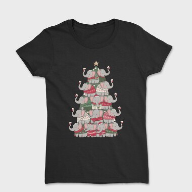 Elephant Christmas Tree, Tricou Femei