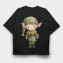 Elf Adventurer Hat, Tricou Oversize Barbati (Unisex)