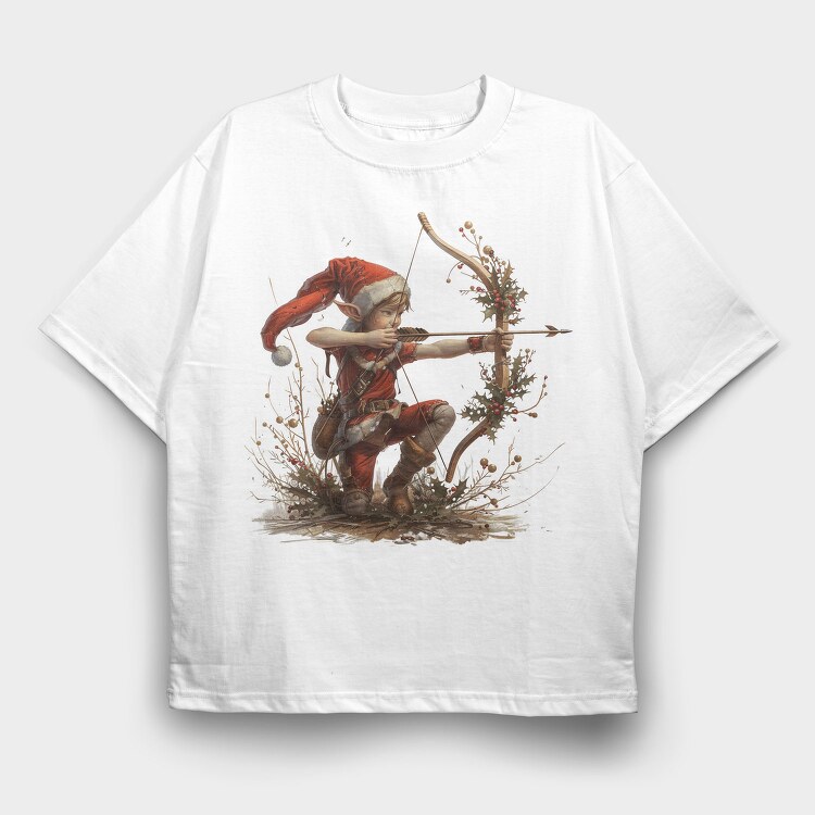 Elf Archer Holly, Tricou Oversize Barbati (Unisex)
