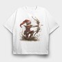 Elf Archer Holly, Tricou Oversize Barbati (Unisex)