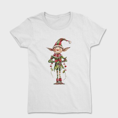 Elf Christmas Costume, Tricou Femei