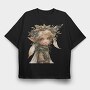 Elf Christmas Garden, Tricou Oversize Barbati (Unisex)