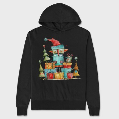 Elf Christmas Gifts, Hanorac Oversize Barbati (Unisex)