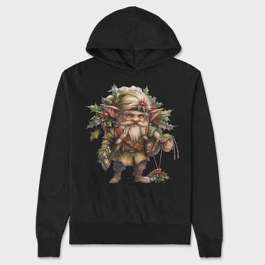 Elf Christmas Holly, Hanorac Oversize Barbati (Unisex)