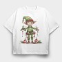 Elf Christmas Ornament, Tricou Oversize Barbati (Unisex)