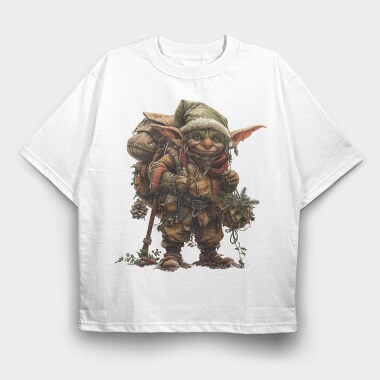Elf Christmas Spirit, Tricou Oversize Barbati (Unisex)